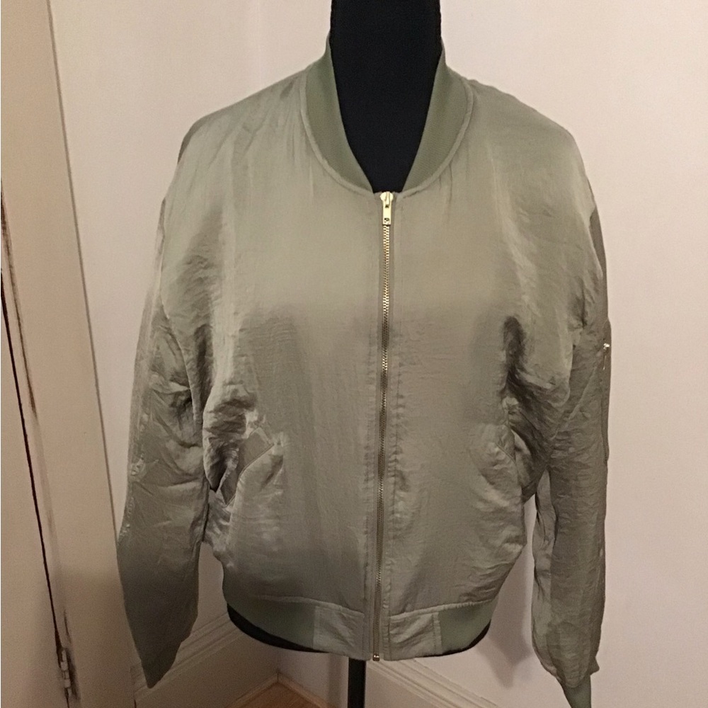 Stylish Olive Bomber Jacket for Women